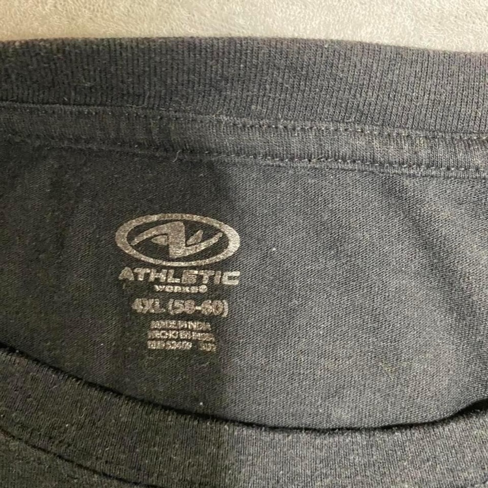 Athletic works black t-shirt men 4XL. SKU580 - Picture 2 of 3